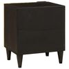 vidaXL Nachttisch Schwarz und Gold 40 x 33,5 x 46 cm Massivholz Akazie