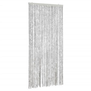 vidaXL Fliegenvorhang Grau 90x220 cm Chenille