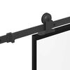 vidaXL Schiebet&uuml;r mit Beschlag 90x205 cm ESG-Glas & Aluminium