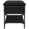 vidaXL Schuhbank Schwarz 62x42x45 cm Holzwerkstoff