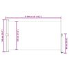 vidaXL Ausziehbare Seitenmarkise 140 x 300 cm Braun