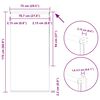 vidaXL Verdunkelungsrollo Gr&uuml;n 75x175 cm Stoffbreite 70,7 cm Polyester