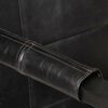 vidaXL Sessel 60x80x87 cm Schwarz Echtes Ziegenleder
