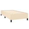 vidaXL Bettgestell ohne Matratze Creme 100x200 cm Stoff