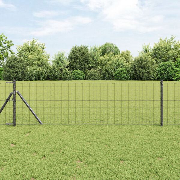 vidaXL Zaunpfosten 52 pcs Grau 3,2 x 3,2 x 80 cm