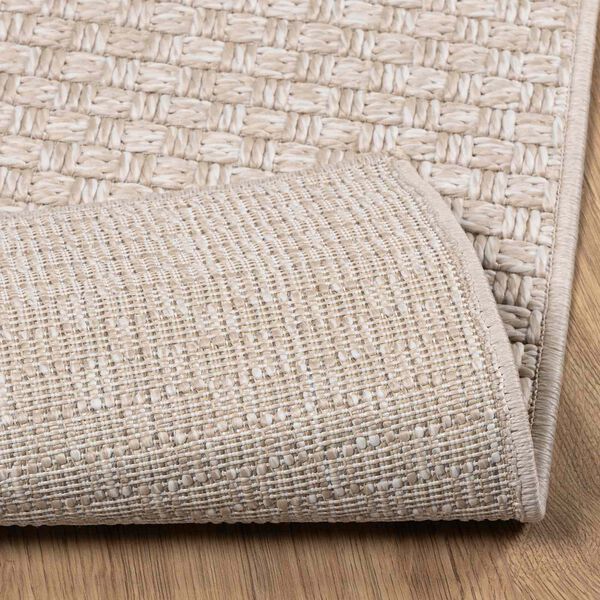 vidaXL Bereichsteppiche Quadratisch Creme 240 x 240 cm