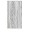 vidaXL Nachttische mit Schublade 2 Stk. Grau Sonoma 35x34x66,5 cm