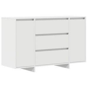 vidaXL Sideboard mit Schubladen Wei&szlig; 120 x 41 x 75 cm Holzwerkstoff