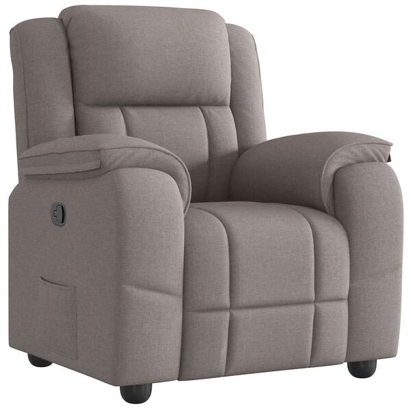 vidaXL Relaxsessel Taupe Stoff