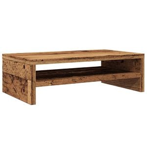 vidaXL Monitorständer Altholz-Optik 42x24x13 cm Holzwerkstoff