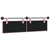 vidaXL H&auml;ngevorderseite Wandmontiert Rosa 170 x 55 x 5 cm Stoff