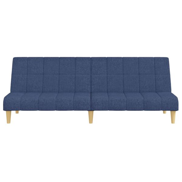 vidaXL Schlafsofa 2-Sitzer Blau Stoff