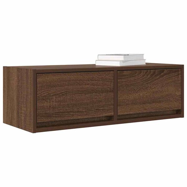 vidaXL TV-Schr&auml;nke 2Stk. Braun Eichen-Optik 80x31x25,5cm Holzwerkstoff
