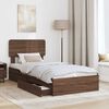 vidaXL Aufbewahrungsbett Braun Eichen-Optik 100 x 200 cm Holzwerkstoff