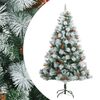 vidaXL K&uuml;nstlicher Weihnachtsbaum Klappbar mit Zapfen & Beeren 210 cm