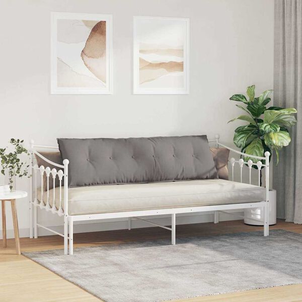 vidaXL R&uuml;ckenkissen Taupe 160 x 19 x 50 cm Stoff