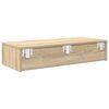 vidaXL Wandregal mit Schubladen Sonoma-Eiche 80x33x17 cm Holzwerkstoff