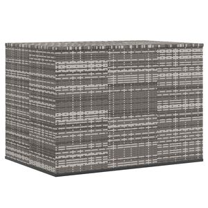 vidaXL Garten-Kissenbox PE Rattan 145x100x103 cm Grau
