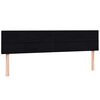 vidaXL Boxspringbett mit Matratzen Schwarz 180x210 cm Samt