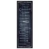 vidaXL K&uuml;chen Teppich Schwarz 180 x 60 cm Samt