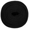 vidaXL Arbeitsseil Schwarz 10 mm 25 m Polyester