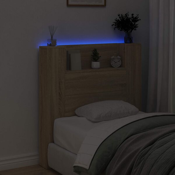 vidaXL Kopfteil Sonoma-Eiche 100 x 16,5 x 103,5 cm Holzwerkstoff