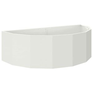vidaXL Pflanzk&uuml;bel Wei&szlig; 120 x 60 x 35 cm Stahl