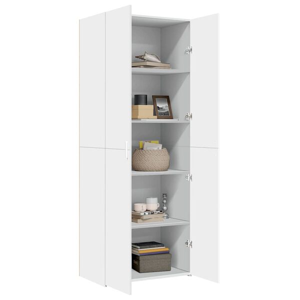 vidaXL Highboard Wei&szlig; 70x42,5x185 cm Holzwerkstoff