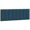 vidaXL Bett mit Matratze "Hanko" Blau 140x190 cm Samt