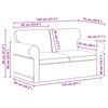 vidaXL Sofa 120cm 2 pcs Blau Metall