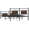 vidaXL Bettgestell ohne Matratze Braun Eiche 137x190 cm Holzwerkstoff