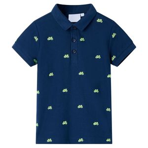 vidaXL Kinder-Poloshirt Marineblau 92