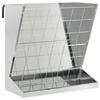vidaXL Heu Futterspender Silber 71 x 33 x 70 cm Verzinkter Stahl