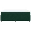 vidaXL Boxspringbett mit Matratze Dunkelgr&uuml;n 140x200 cm Samt