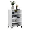 vidaXL Sideboard Hochglanz-Wei&szlig; 57x35x90 cm Holzwerkstoff