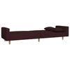 vidaXL Schlafsofa 2-Sitzer mit 2 Kissen Lila Stoff