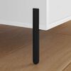 vidaXL M&ouml;belbeine 2 pcs Schwarz 66 x 36 x 160 mm Eisen