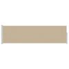 vidaXL Ausziehbares Seitenmarkise Beige 300 x 120 cm Polyester