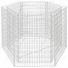 vidaXL Sechseckiges Gabionen-Hochbeet 160&times;140&times;100 cm