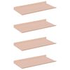 vidaXL Schwebendes Regal 4 pcs Rosa 40 x 18 x 2,5 cm Stahl