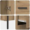 vidaXL Highboard mit Schubladen 2 pcs Artisan-Eiche Holzwerkstoff