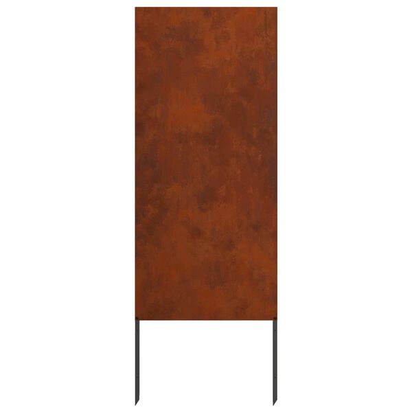 vidaXL Garten Sichtschutz-Leinwand Rostig 50 x 140 cm Wetterfeststahl