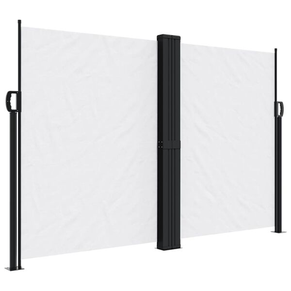 vidaXL Seitenmarkise Ausziehbar Wei&szlig; 160x1200 cm
