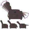vidaXL Relaxsessel Elektrisch Dunkelbraun Stoff