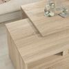 vidaXL Kaffeetisch Set 2 pcs Sonoma-Eiche Holzwerkstoff