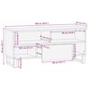 vidaXL TV-Schrank 100x33x46 cm Massivholz Mango
