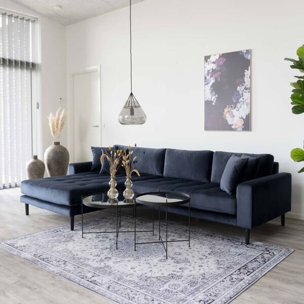 House Nordic Couchtisch Scarlett 70x40 cm Rund Schwarz