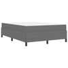 vidaXL Bettrahmen mit Matratze Hellgrau 160 x 200 cm Stoff