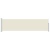 vidaXL Ausziehbare Seitenmarkise 140&times;500 cm Creme