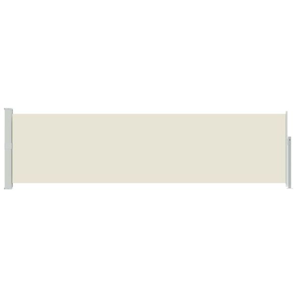 vidaXL Ausziehbare Seitenmarkise 140&times;500 cm Creme